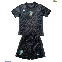 Brasil Keeper Bortedraktsett Barn Copa America 2024 Kortermet (+ Korte bukser)